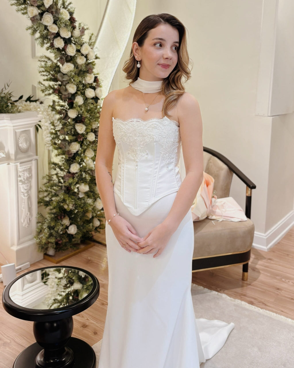 Lady Mary İşlemeli Korse ve Etek Set