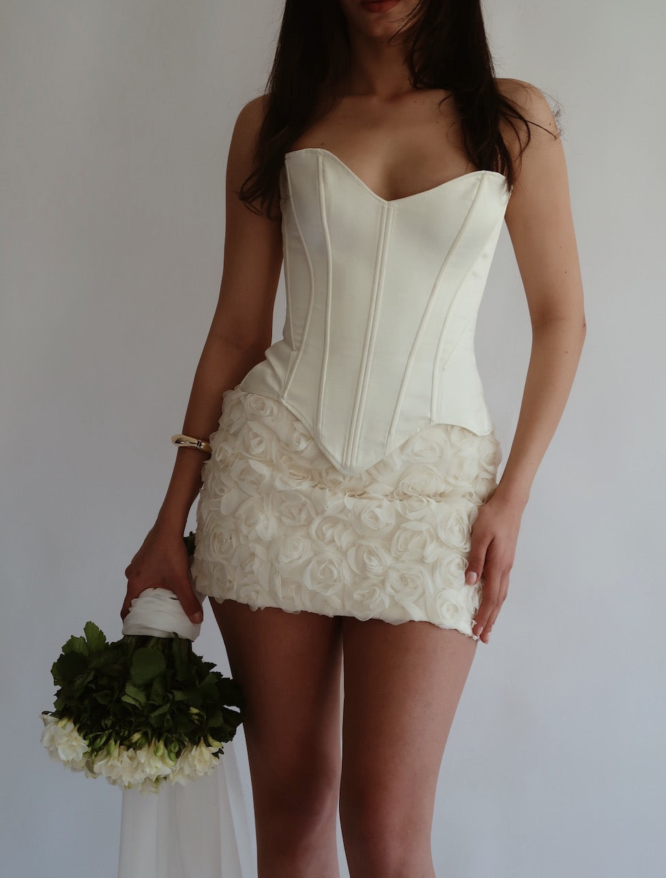 Blossom Ivory Corset & Skirt After Party Set