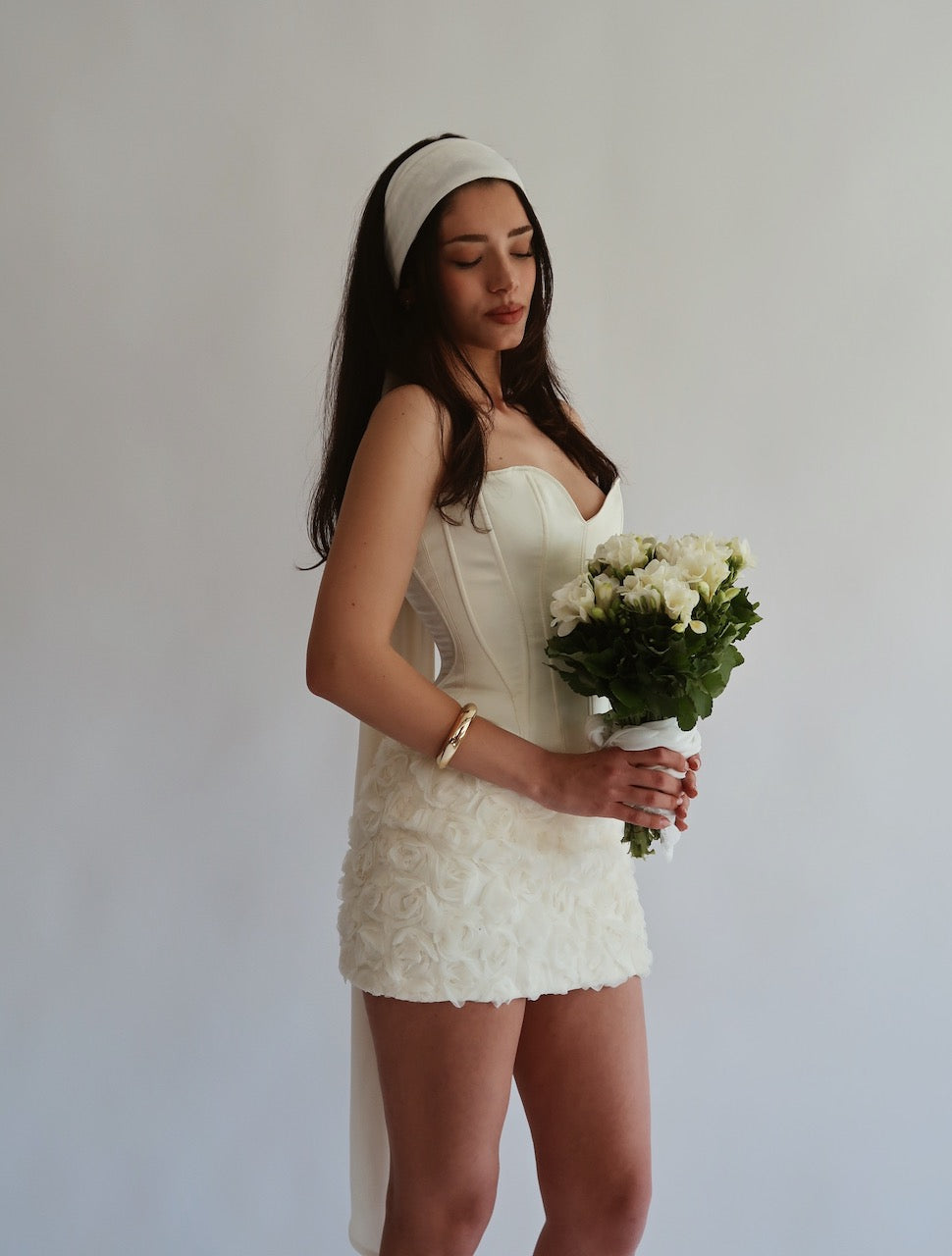 Blossom Ivory Corset & Skirt After Party Set