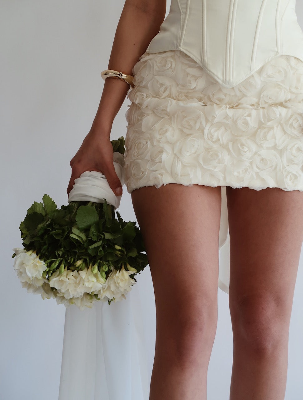 Blossom Ivory Corset & Skirt After Party Set