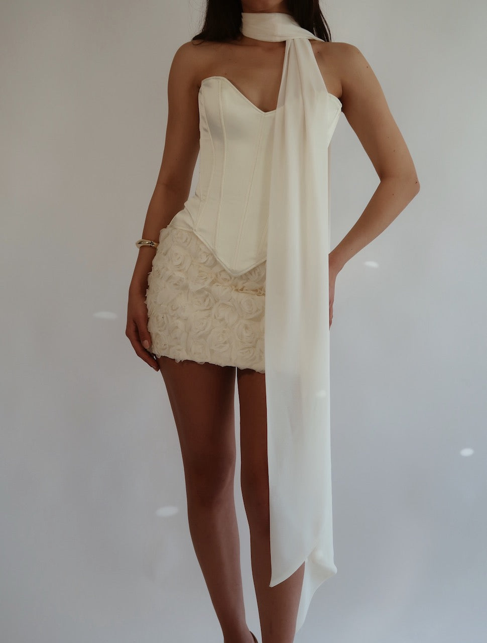Blossom Ivory Corset & Skirt After Party Set