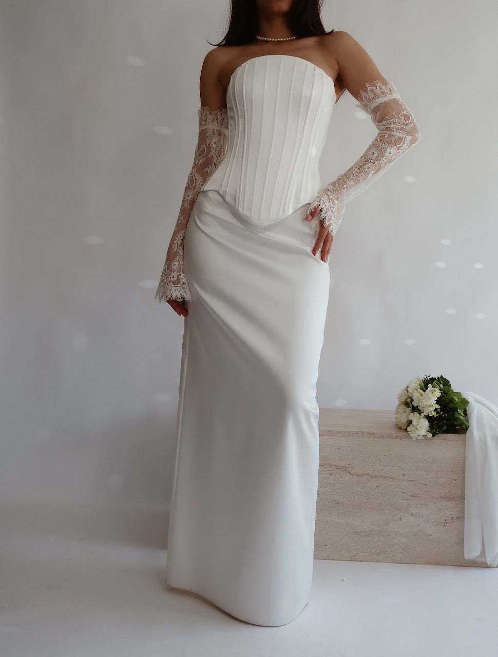 Pure Aura Corset and Maxi Skirt Set
