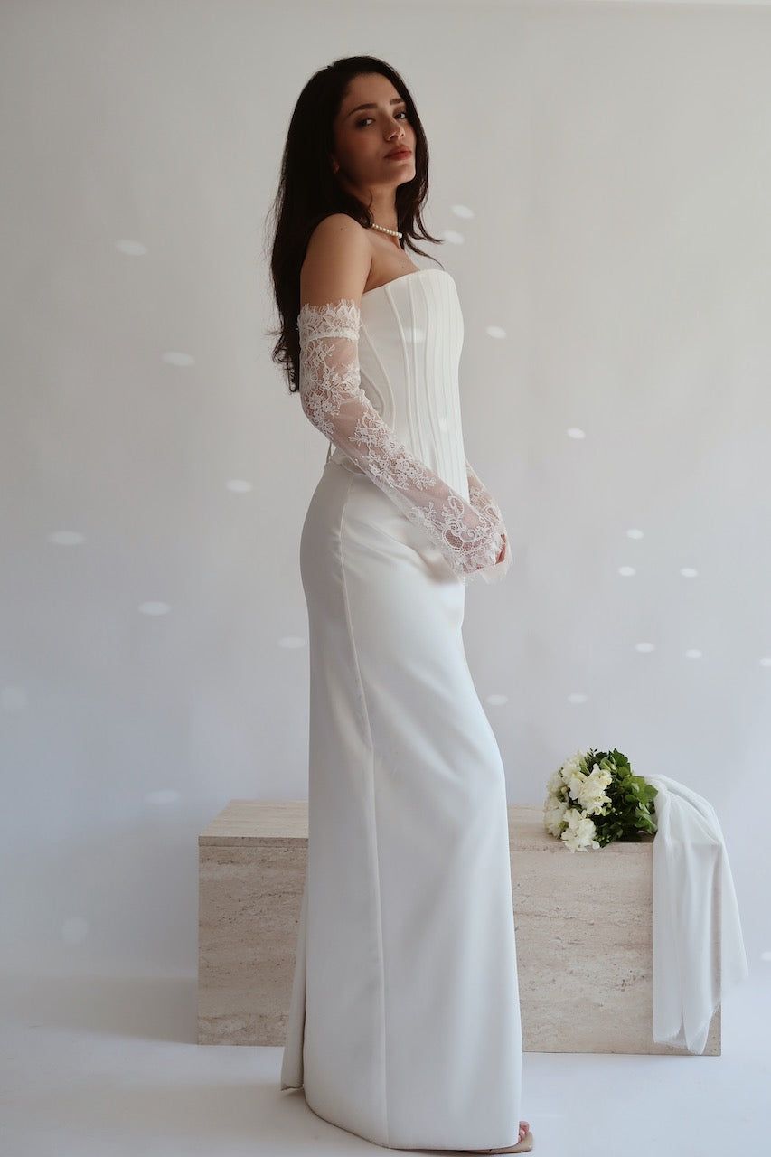 Pure Aura Corset and Maxi Skirt Set