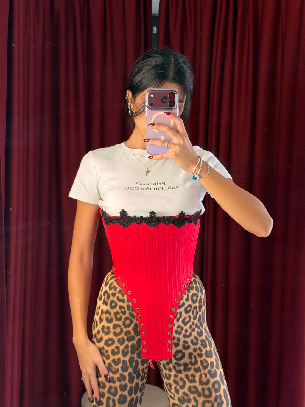 The Immortal Red-Lace Corset