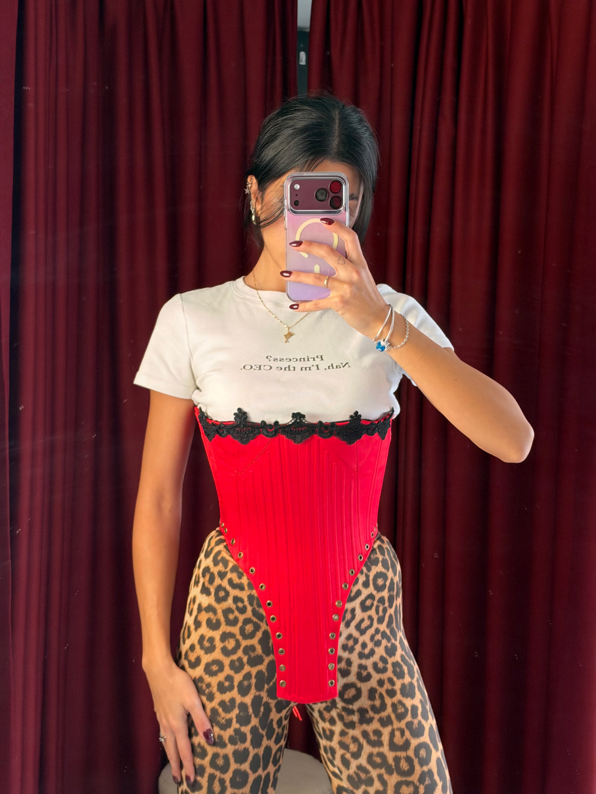 The Immortal Red-Lace Corset