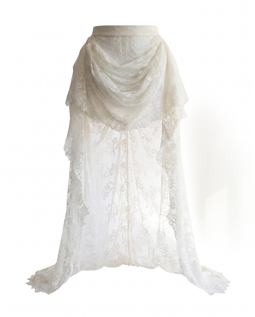 Autumn Ivy French Lace After Party Skirt