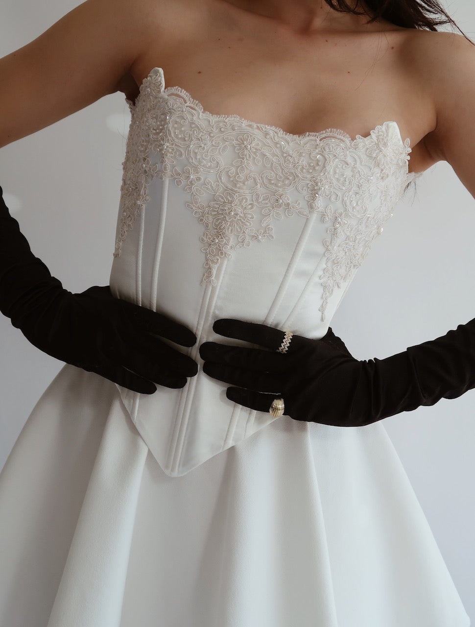 Vintage Vogue Corset and Skirt After Party Set