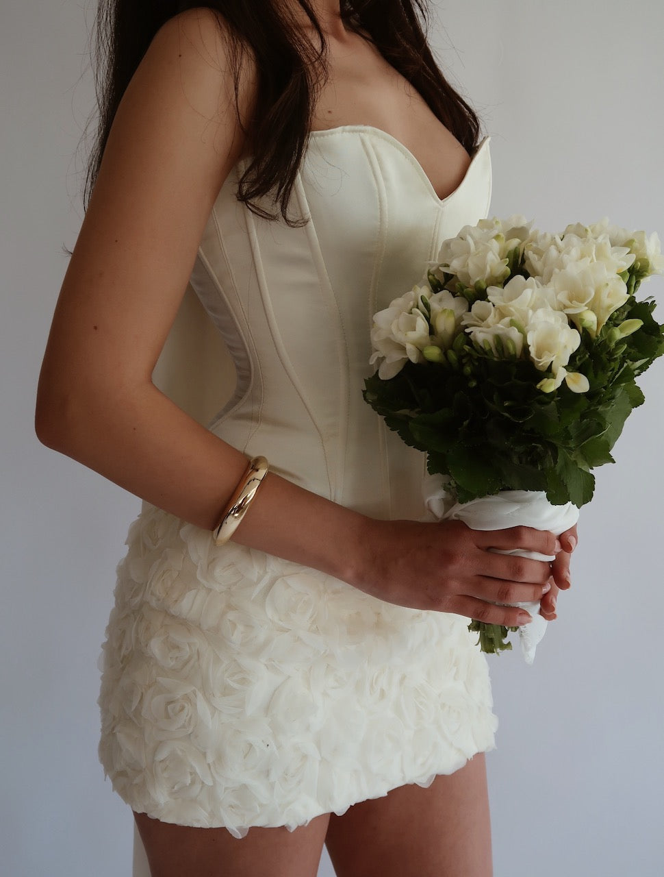 Blossom Ivory Corset & Skirt After Party Set