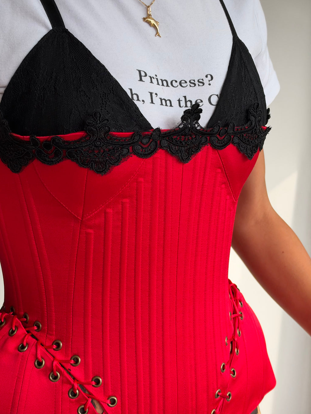The Immortal Red-Lace Corset