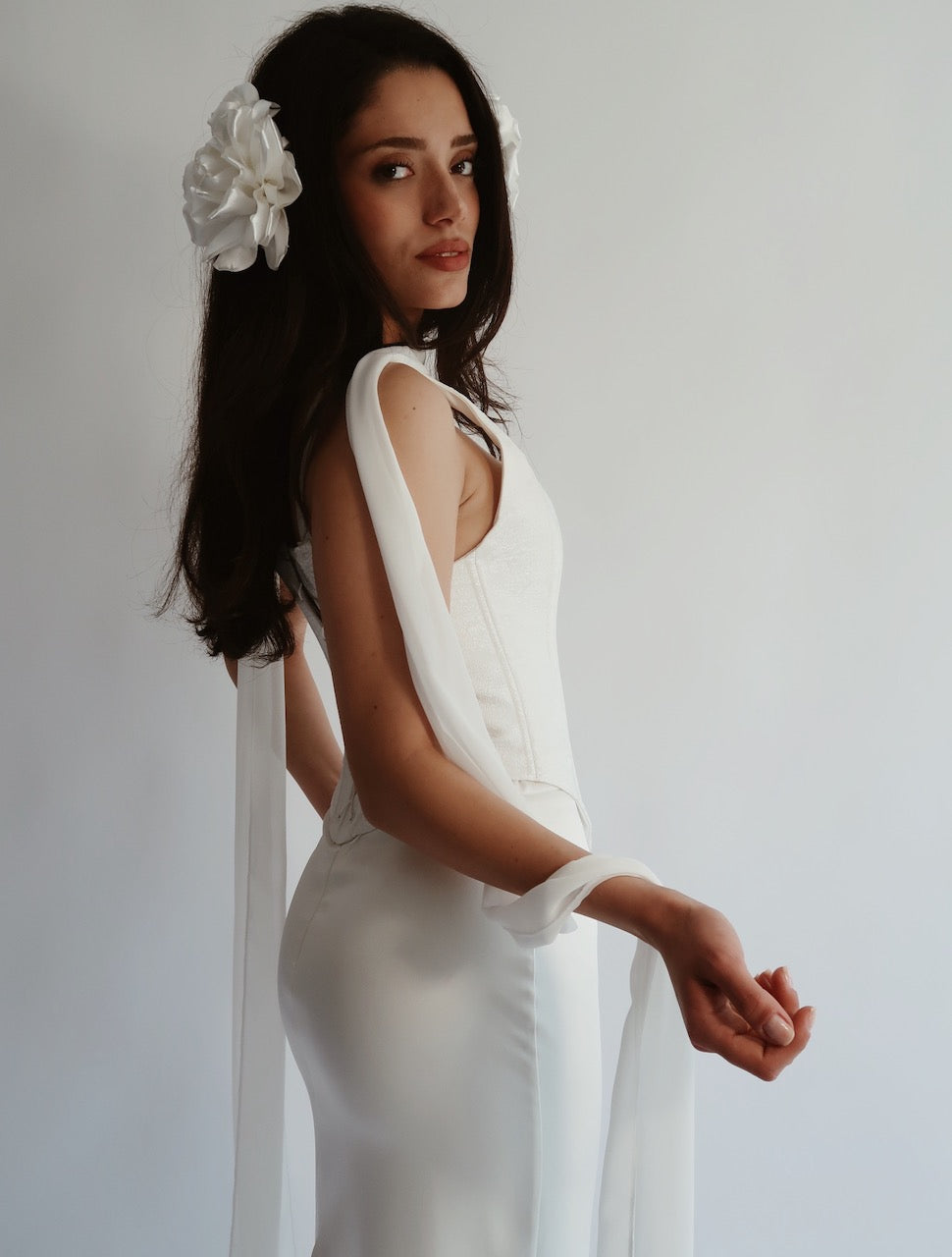 Pearl Cascade Corset and Skirt Set