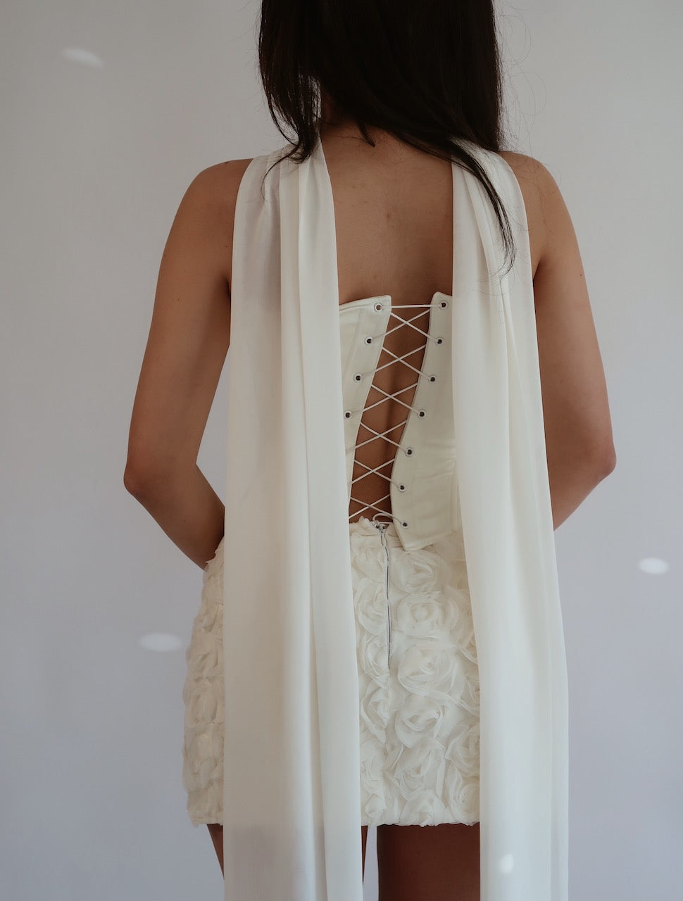 Blossom Ivory Corset & Skirt After Party Set