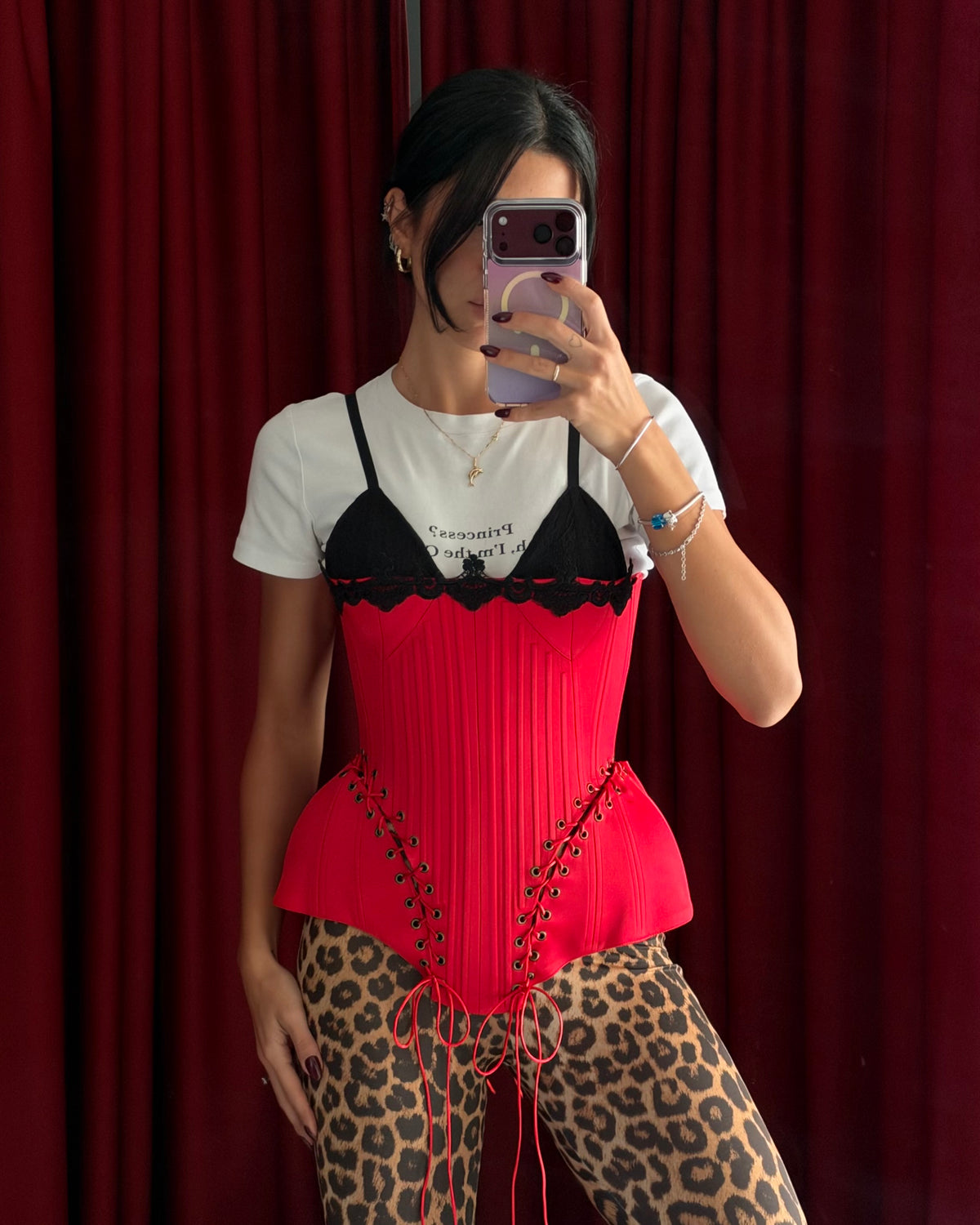 The Immortal Red-Lace Corset