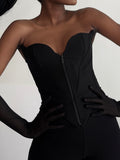 Desert Rose Zipper Corset