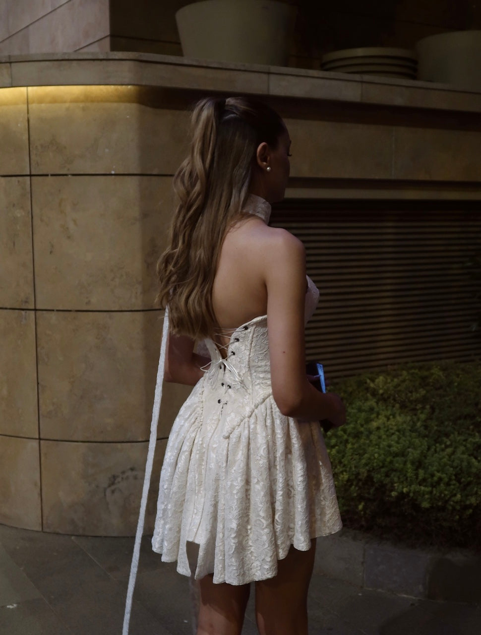 Limited Edition Fleur Blanche Corset Dress