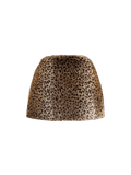 Zey Leopar Desenli Kürk Etek