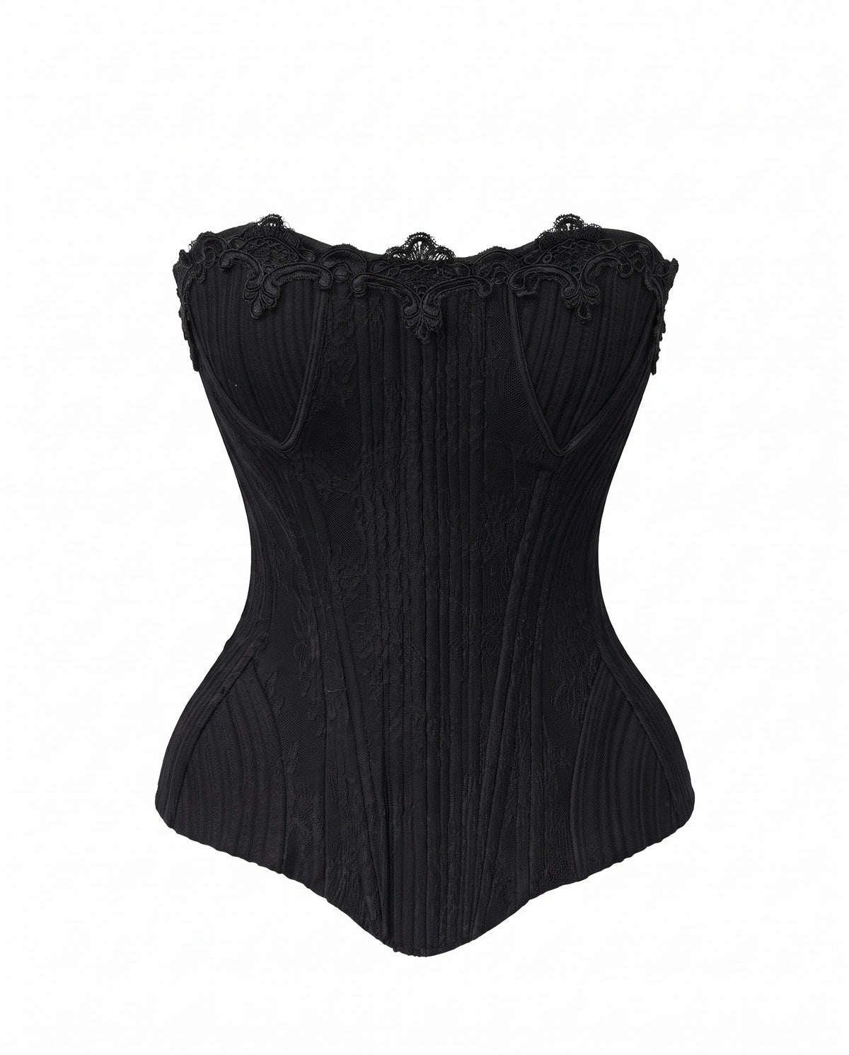 Obsidian Black Lace Corset