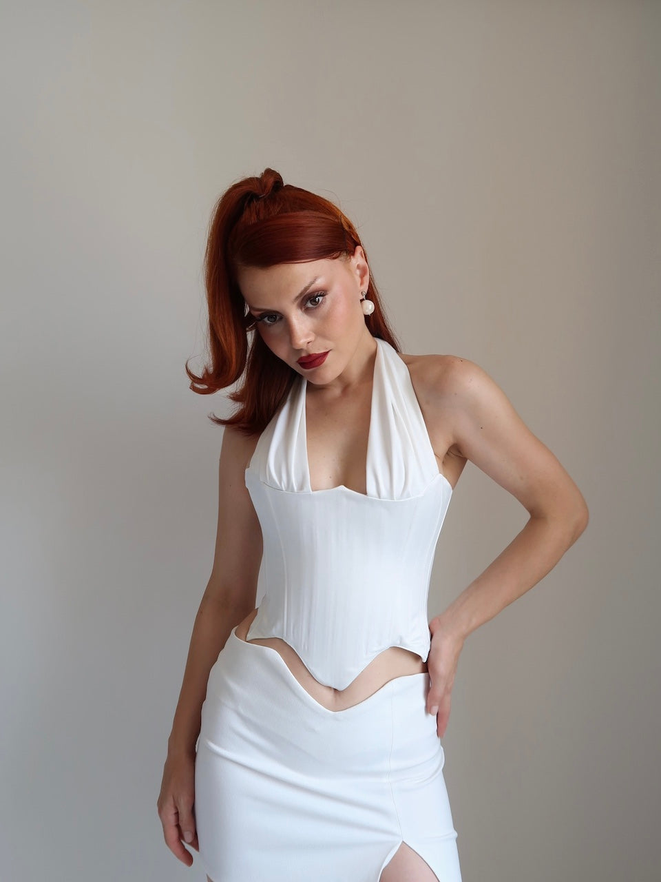 Heartbreaker Sunset Off-White Corset