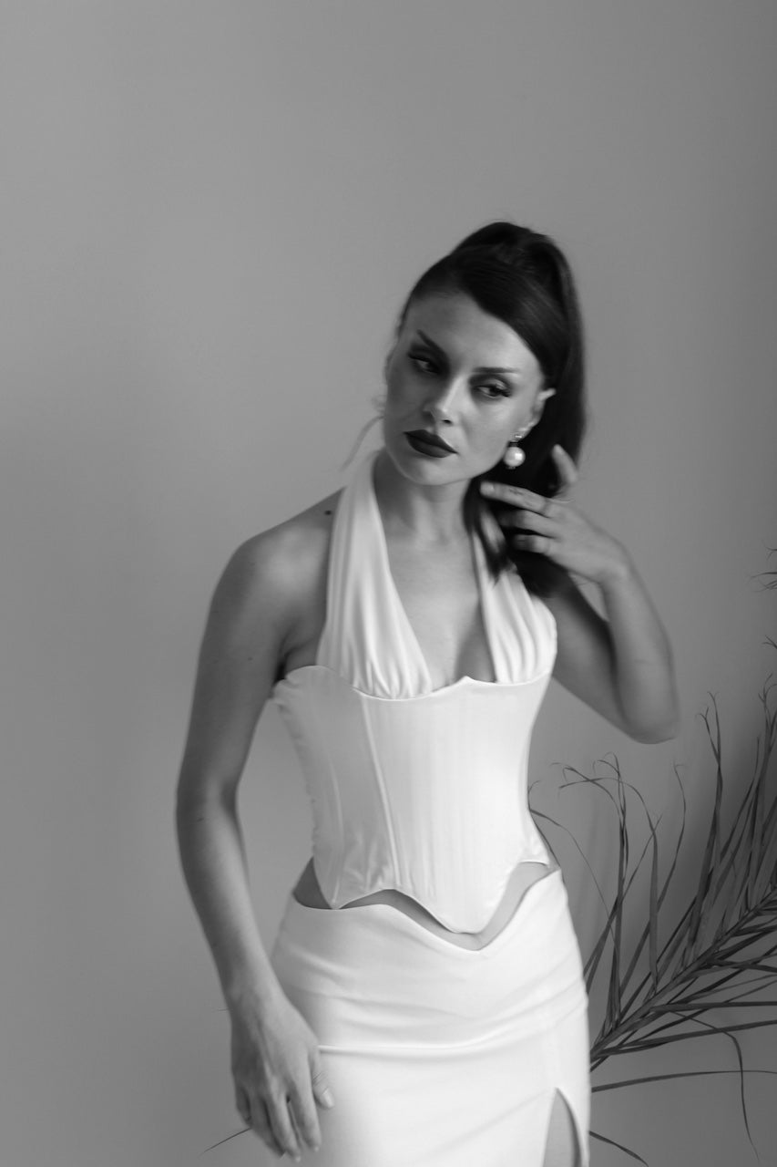 Heartbreaker Sunset Off-White Corset