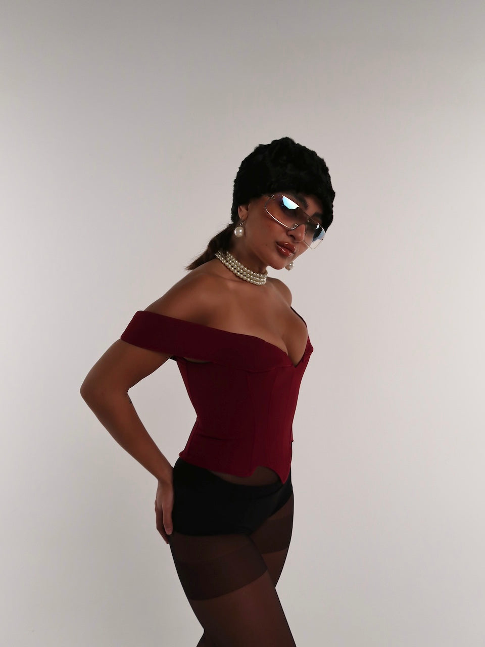 Fox Burgundy Corset