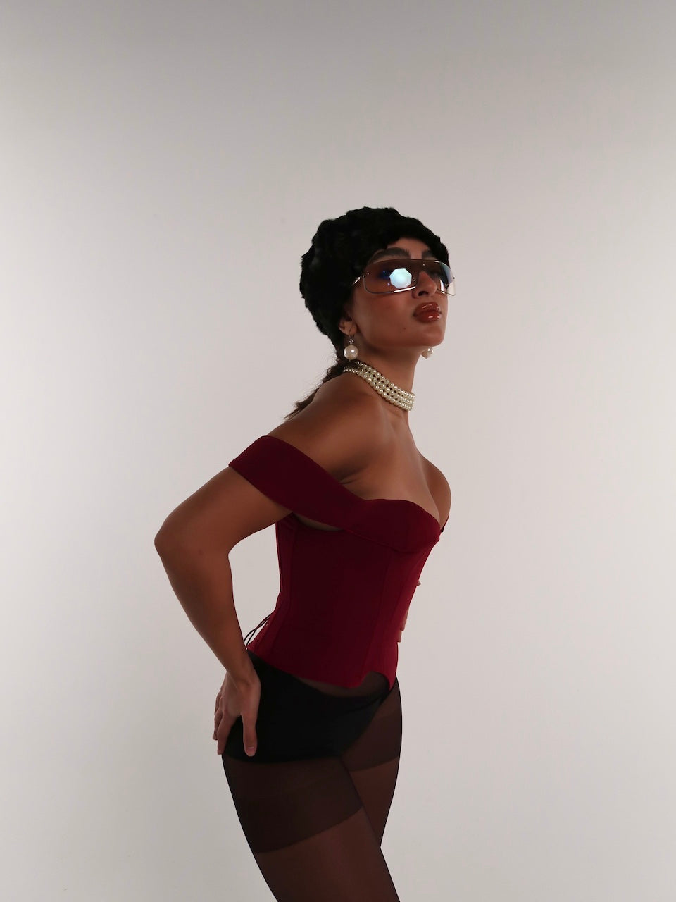 Fox Burgundy Corset