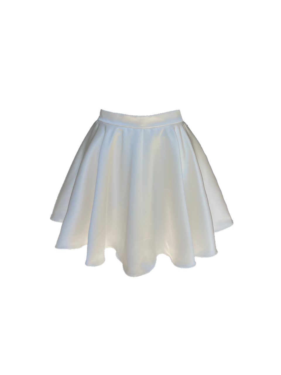 Dahlia White Satin Skirt