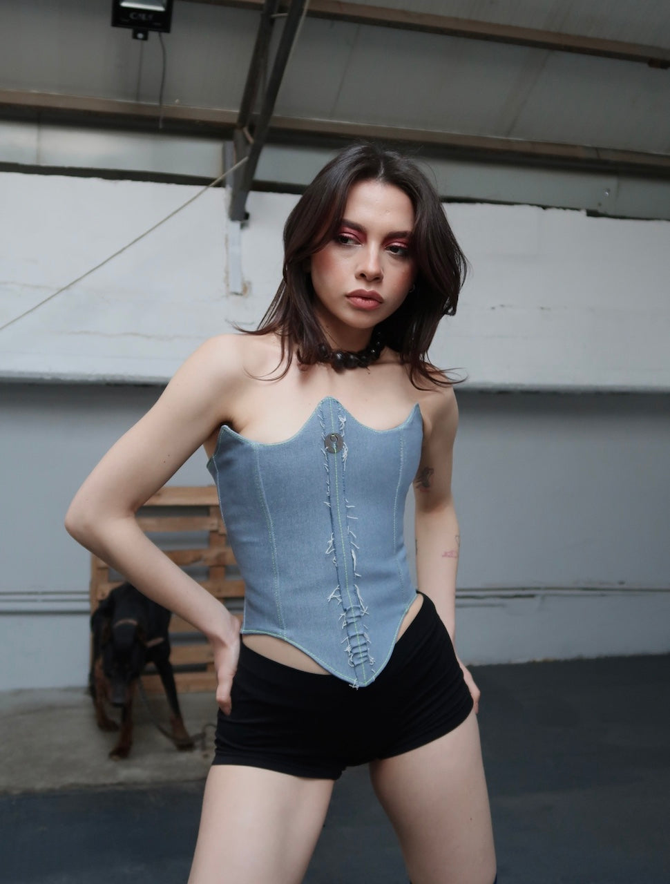 Armor Blue Jean Corset