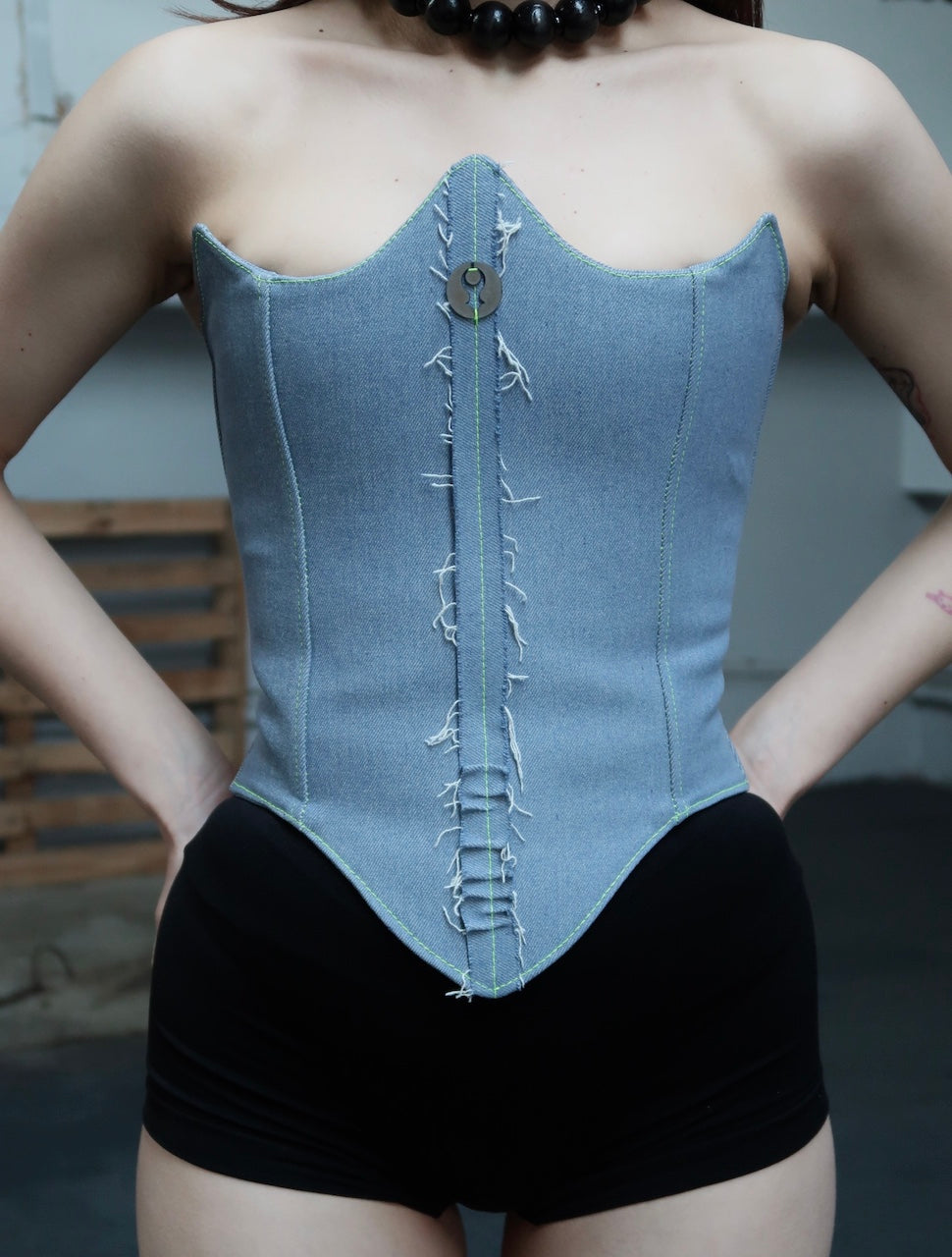 Armor Blue Jean Corset