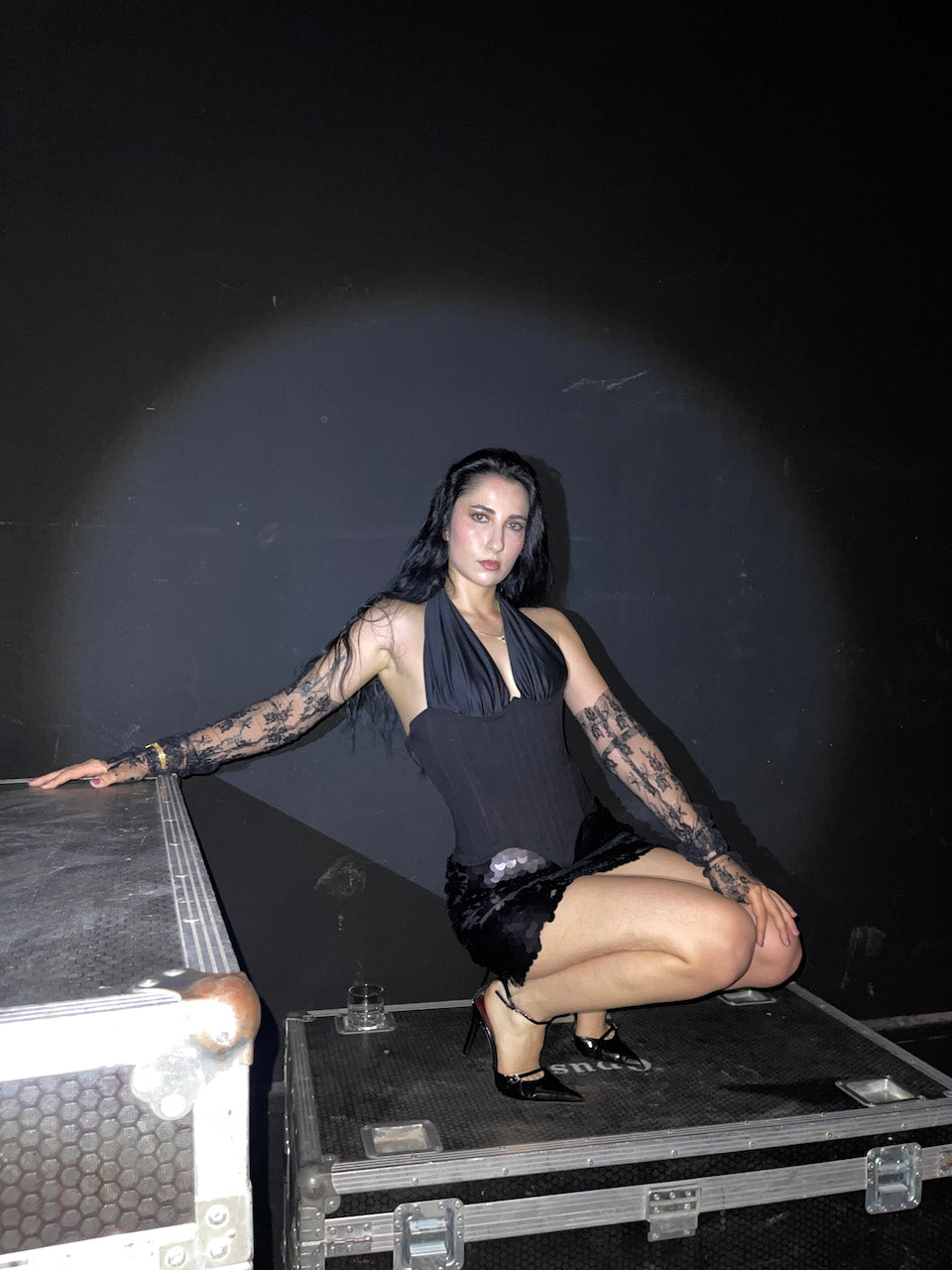 Amy Lace Black Hand Cuffs