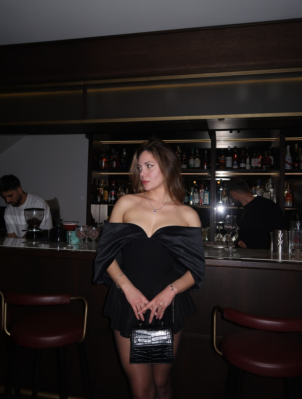 Noir Etoilé Black Corset