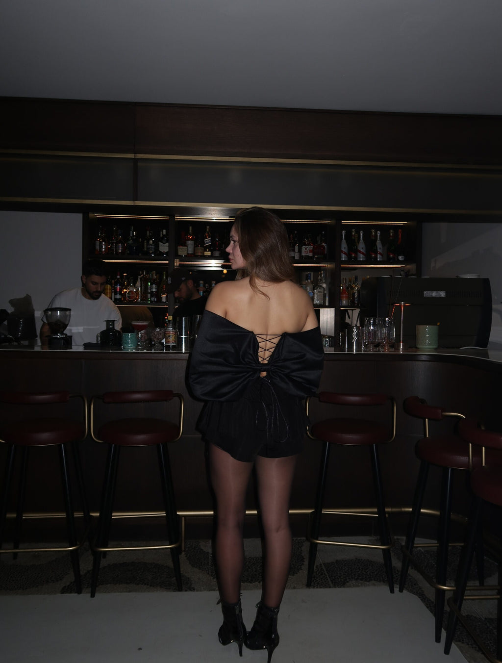 Noir Etoilé Black Corset