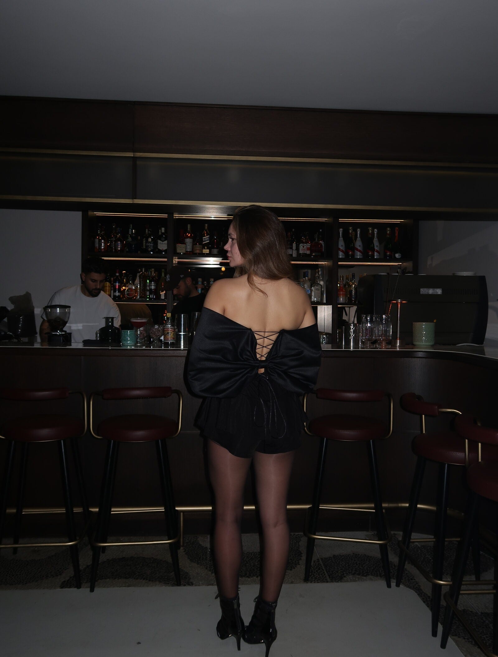 Noir Etoilé Black Corset