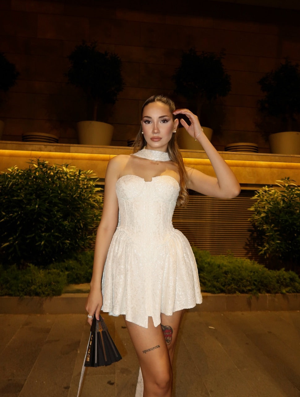 Limited Edition Fleur Blanche Corset Dress
