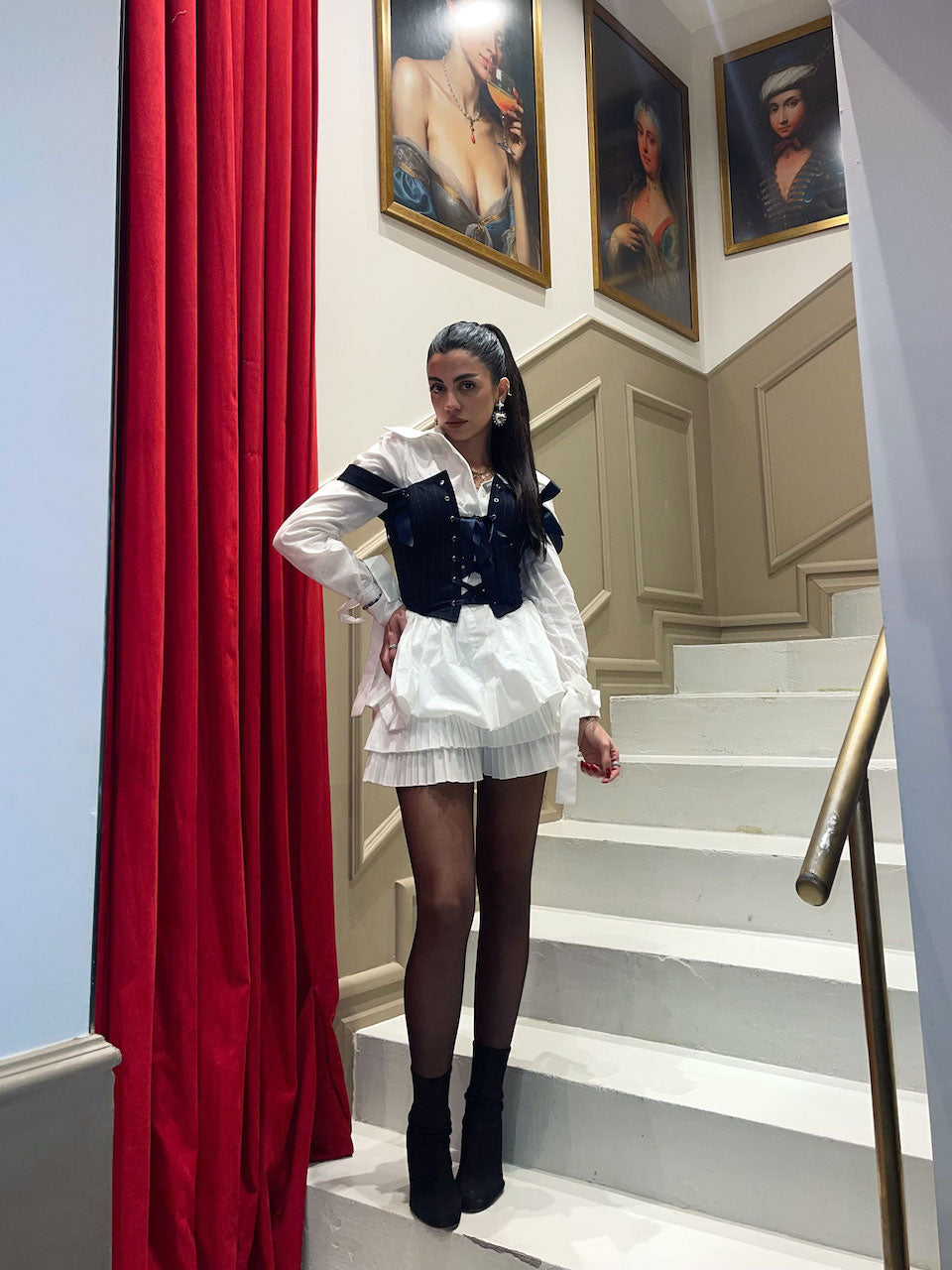 Tokyo Shirt Dress & Corset Set