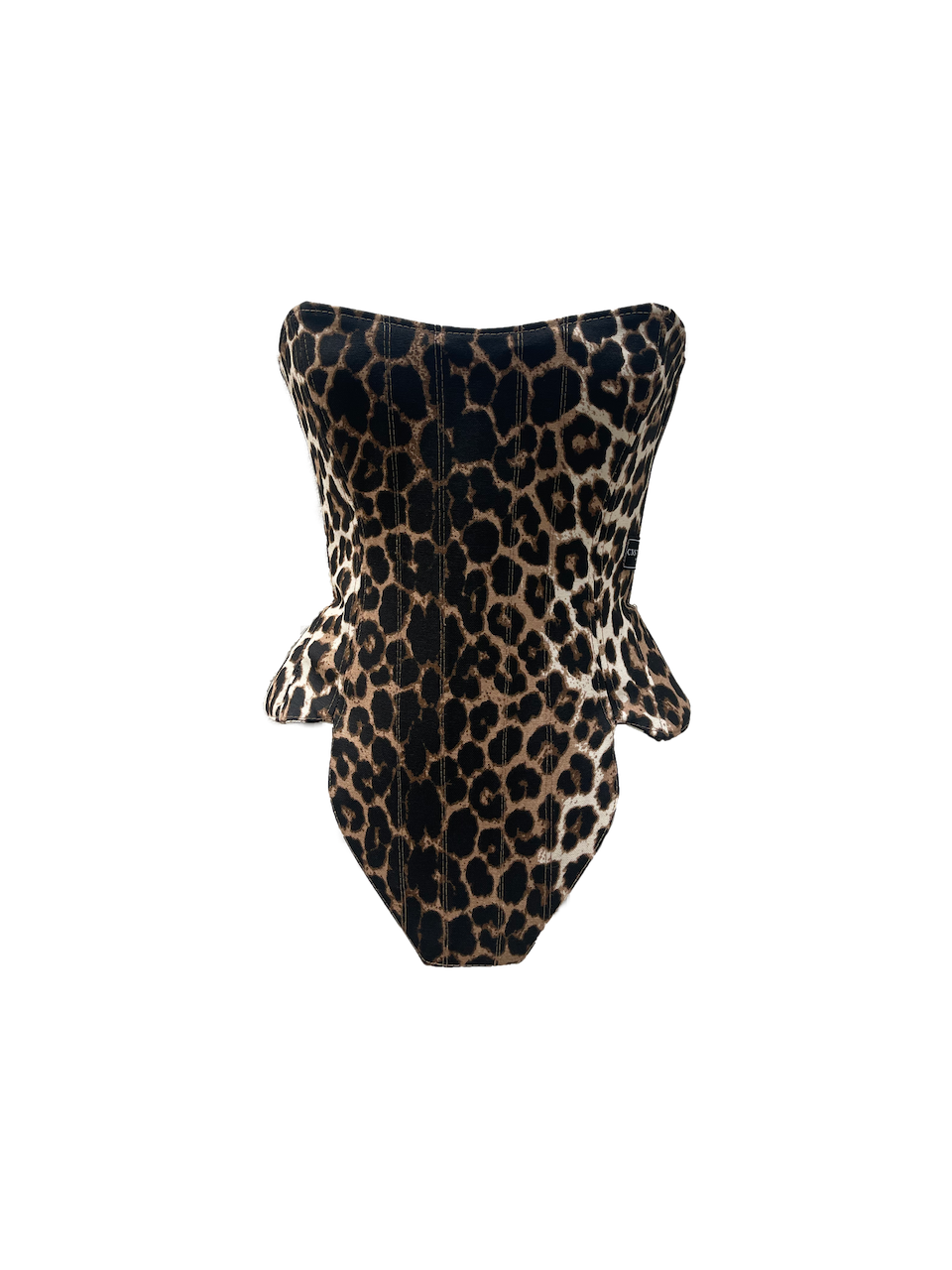 Zeyna Leopard Print Corset