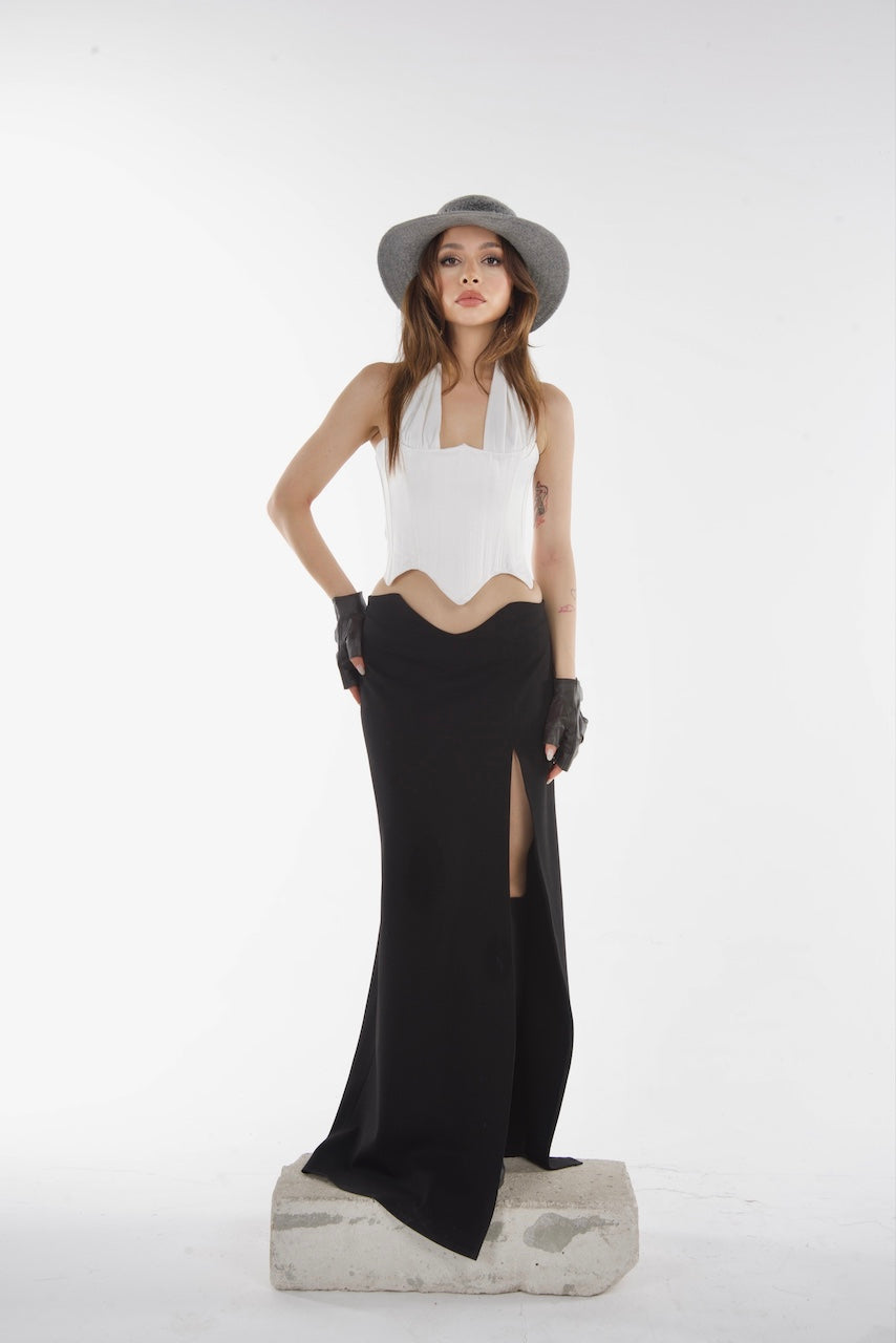Heartbreaker Sunset Off-White Corset