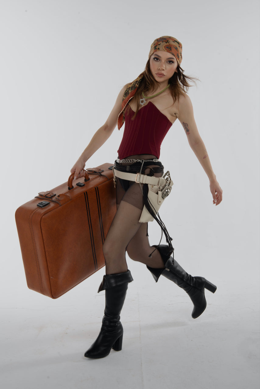 Scorpion Burgundy Corset