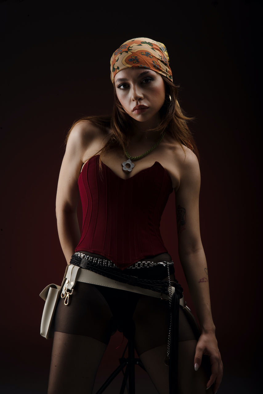 Scorpion Burgundy Corset