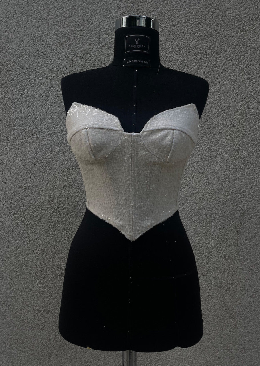 Elizabeth Stardust Off-White Corset