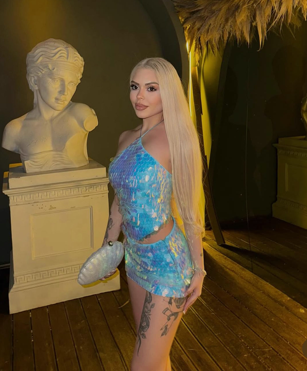Ibiza Baby Blue Top