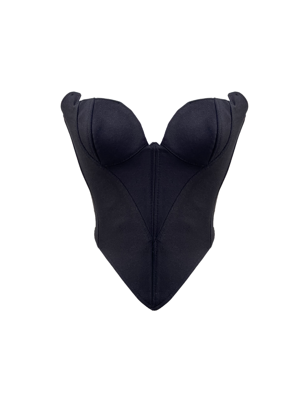 Desert Rose Matte Black Corset