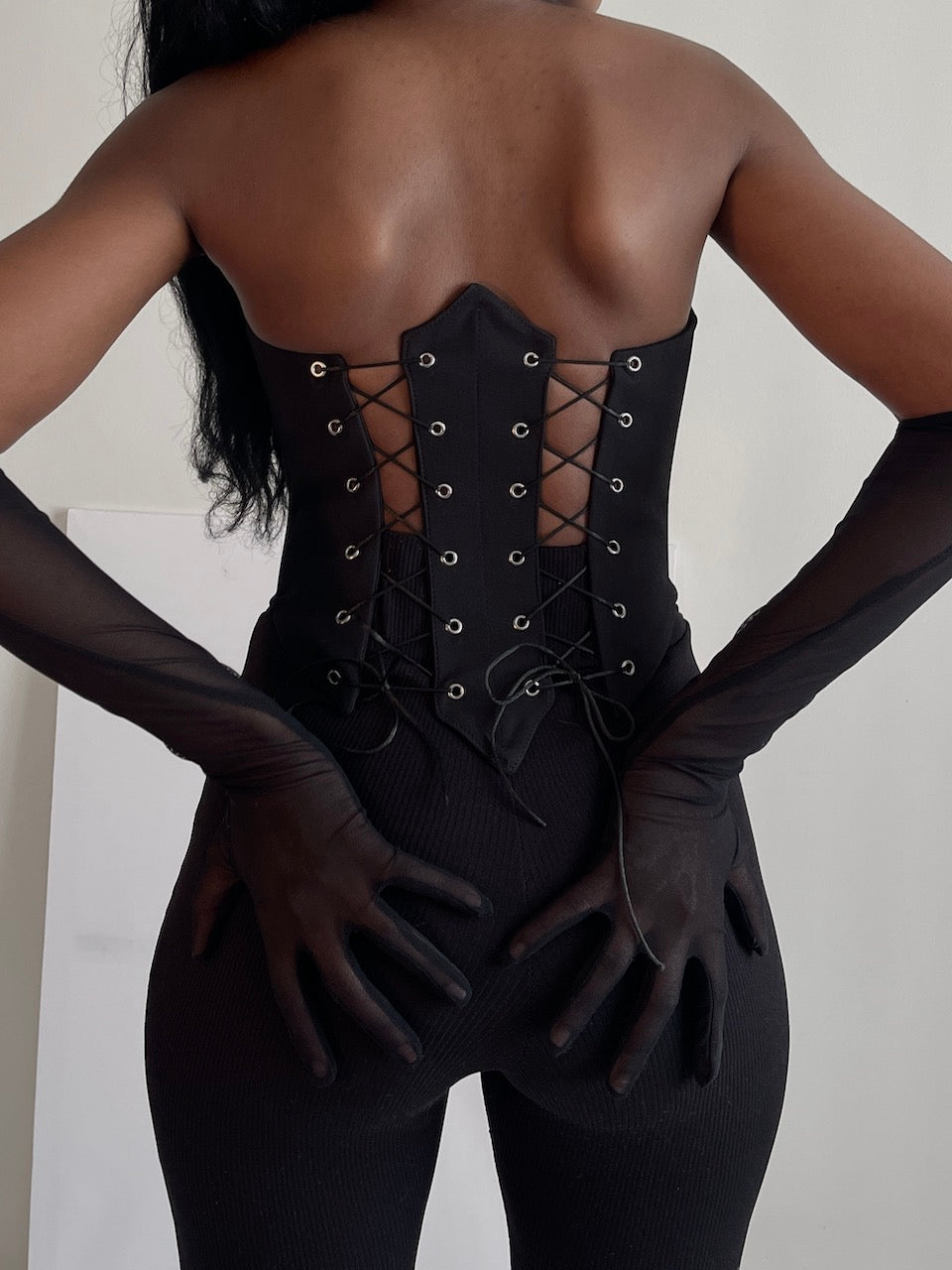 Desert Rose Zipper Corset
