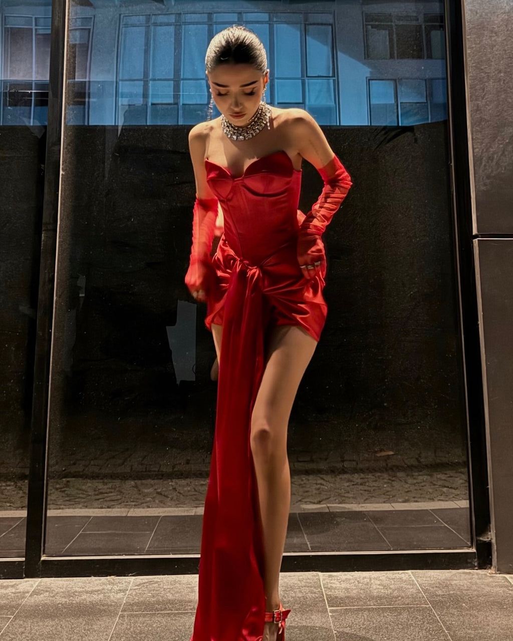 Elizabeth Red Corset - Nara's Choice