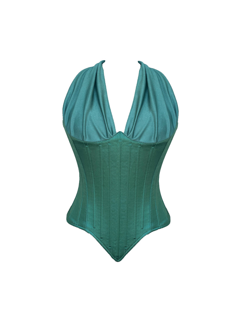Sunset Emerald Green Corset - İlayda's Choice