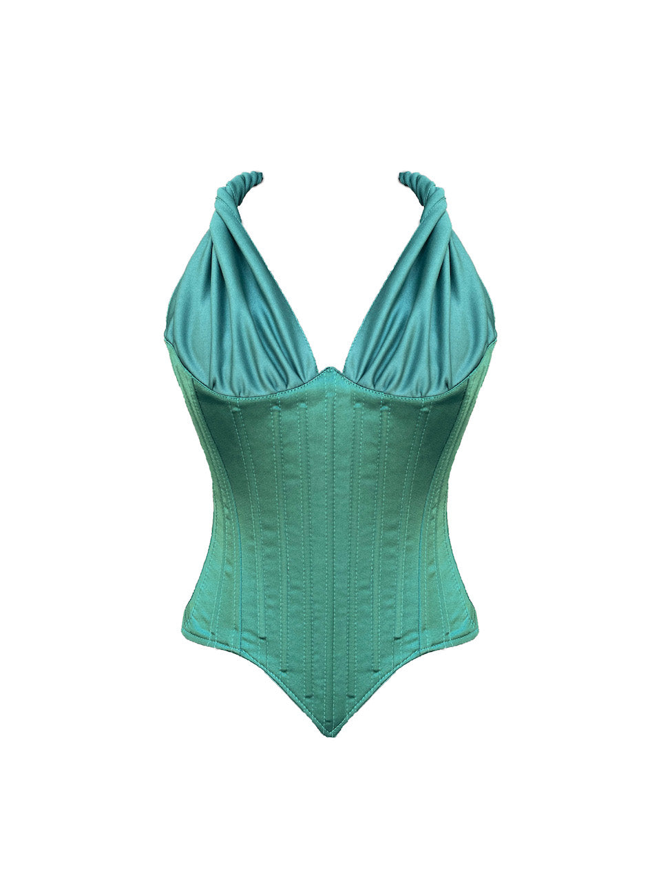 Sunset Emerald Green Corset - İlayda's Choice