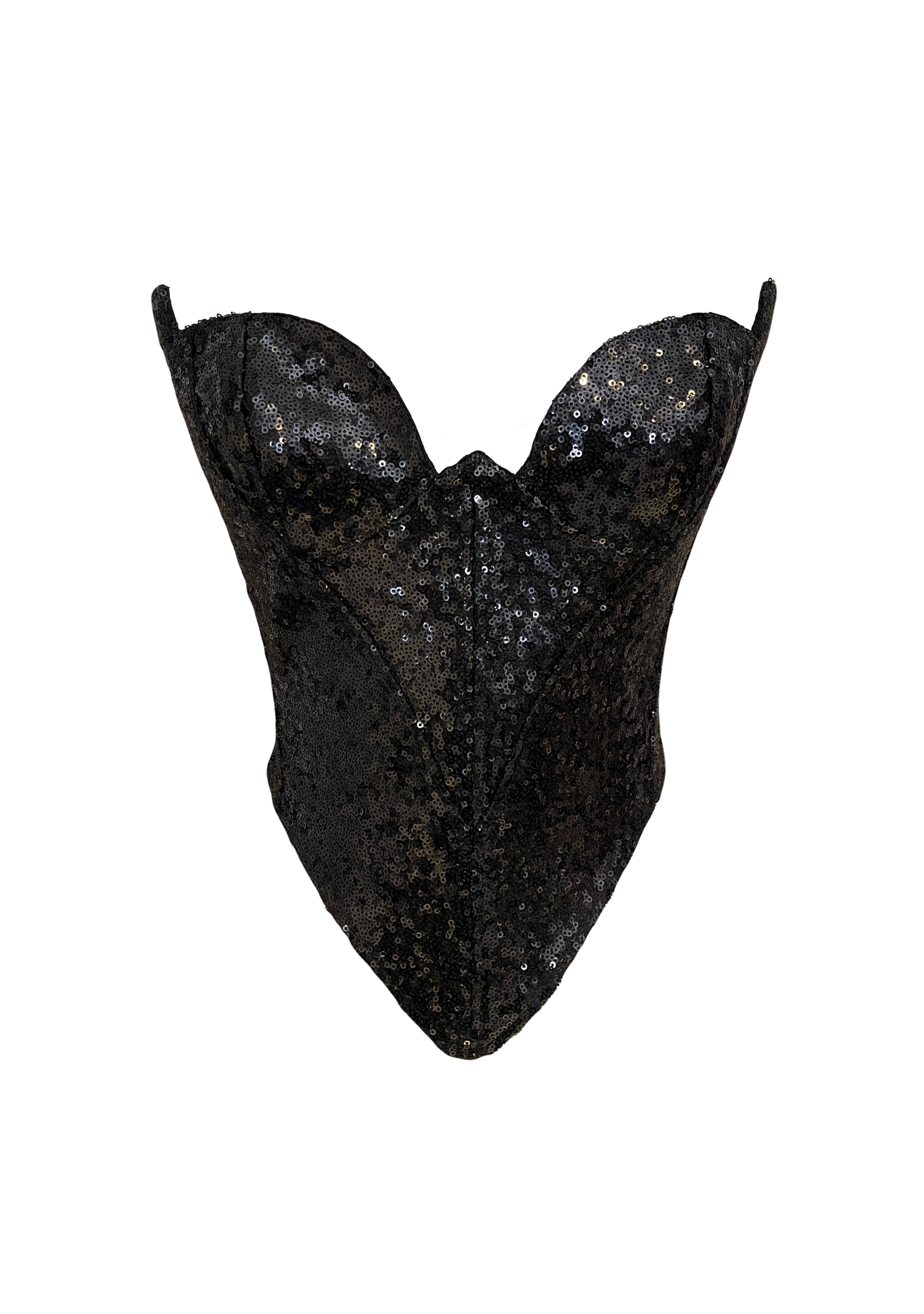 Desert Rose Deep Black Corset