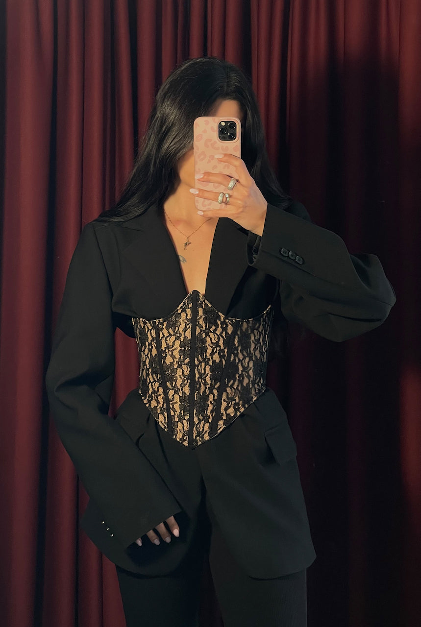 Passion Black Lace Corset