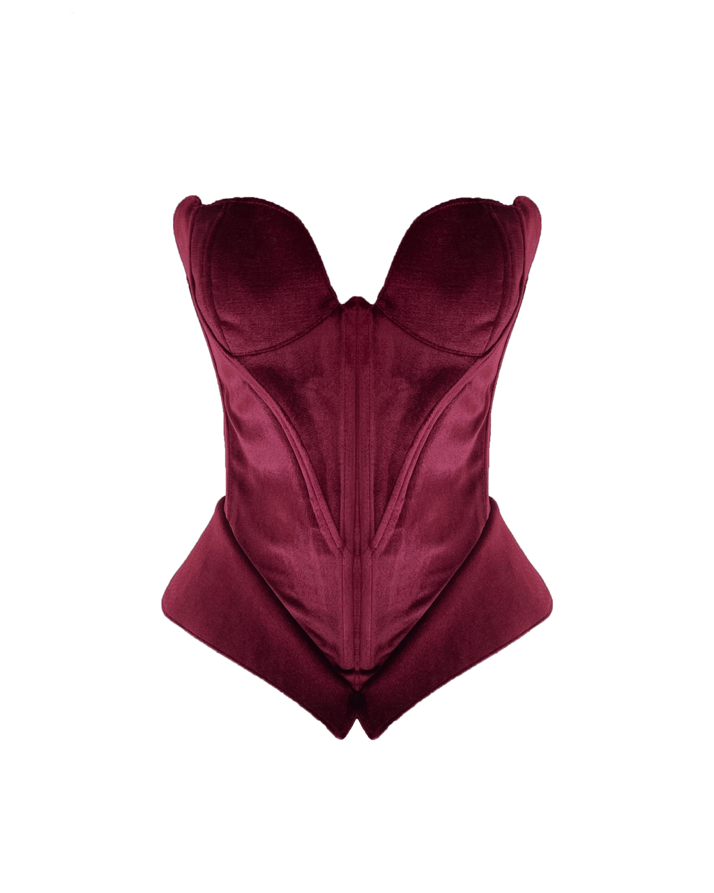 Desert Rose Burgundy Kadife Korse