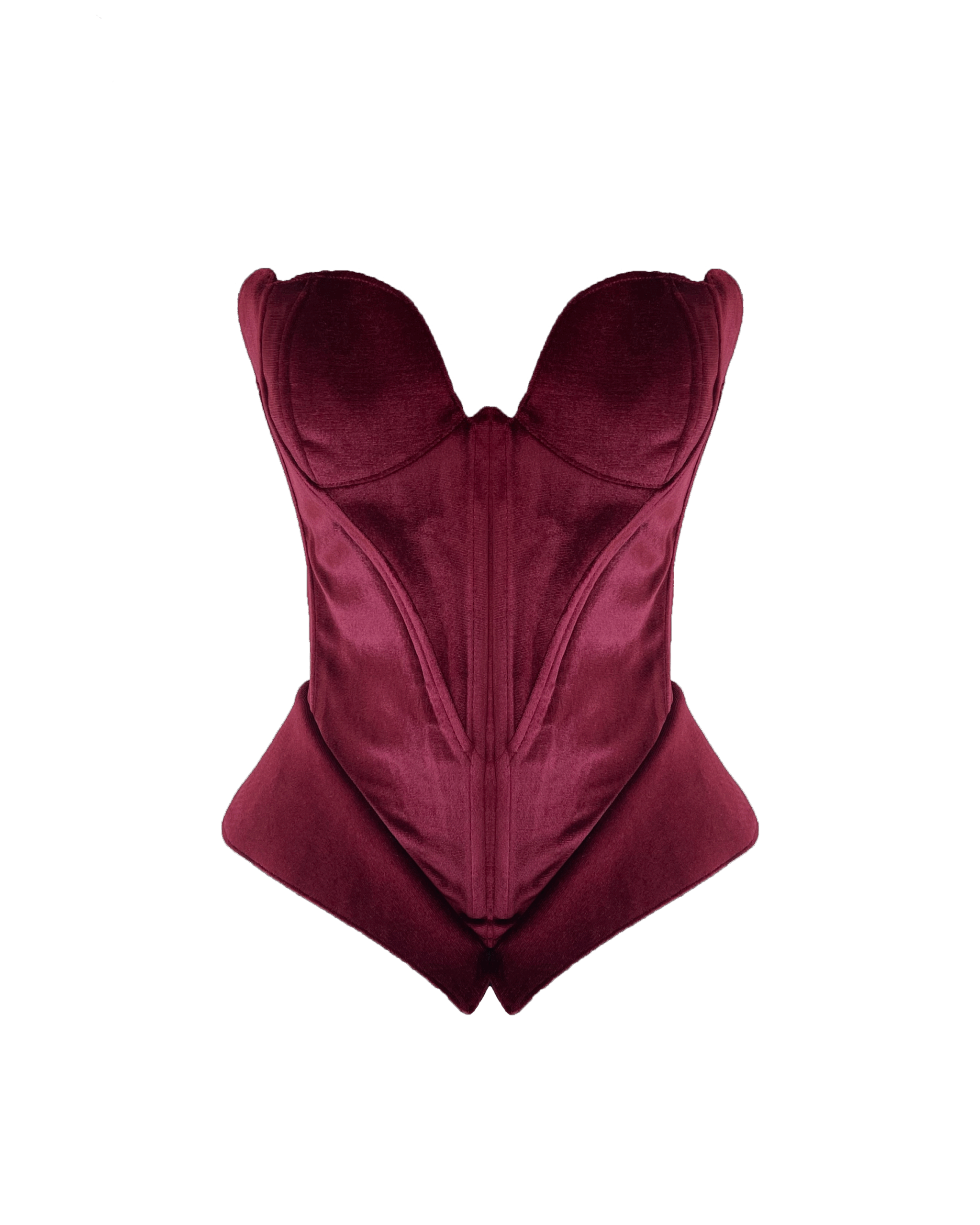 Desert Rose Burgundy Kadife Korse