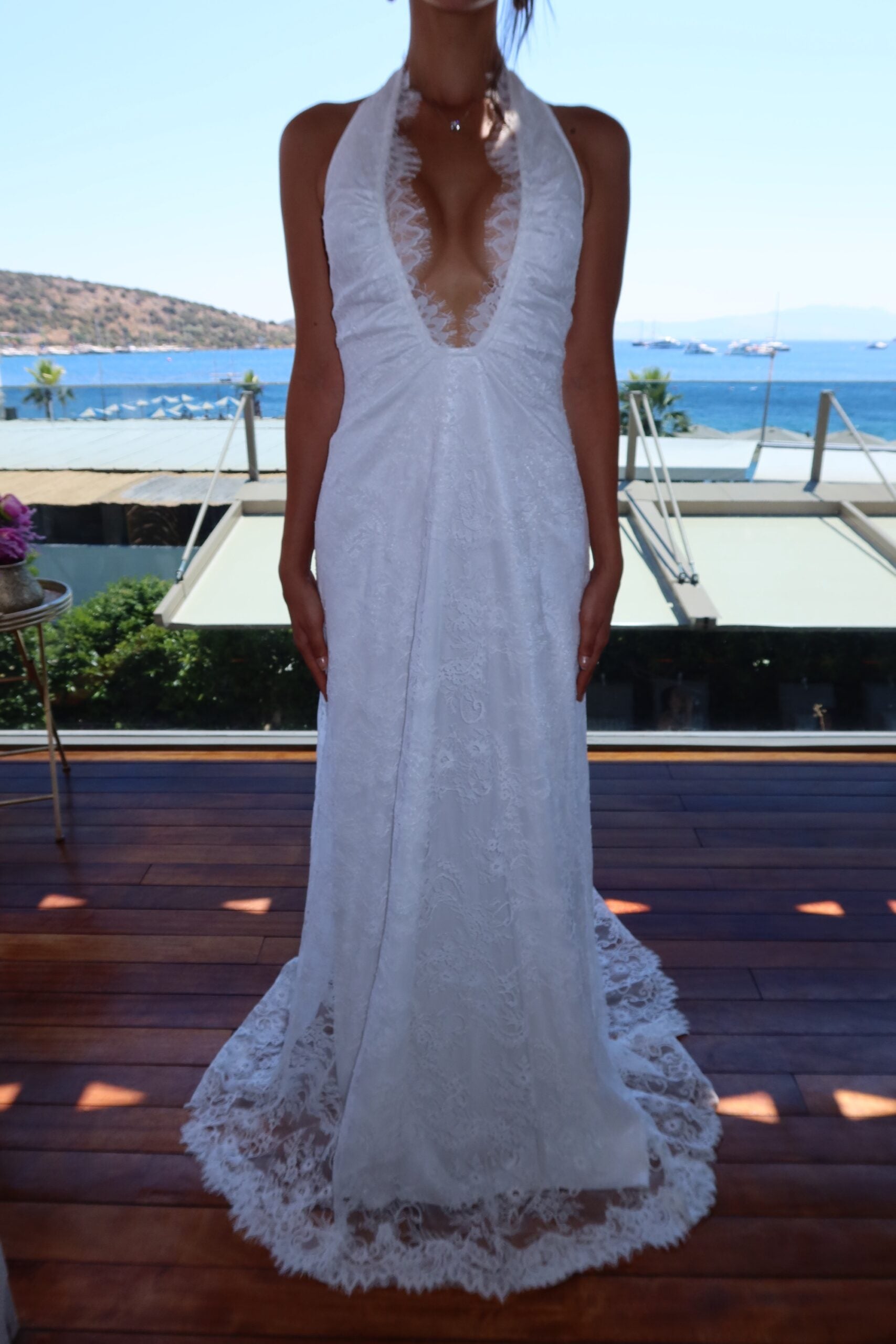 Bodrum Lace Off-White Dress