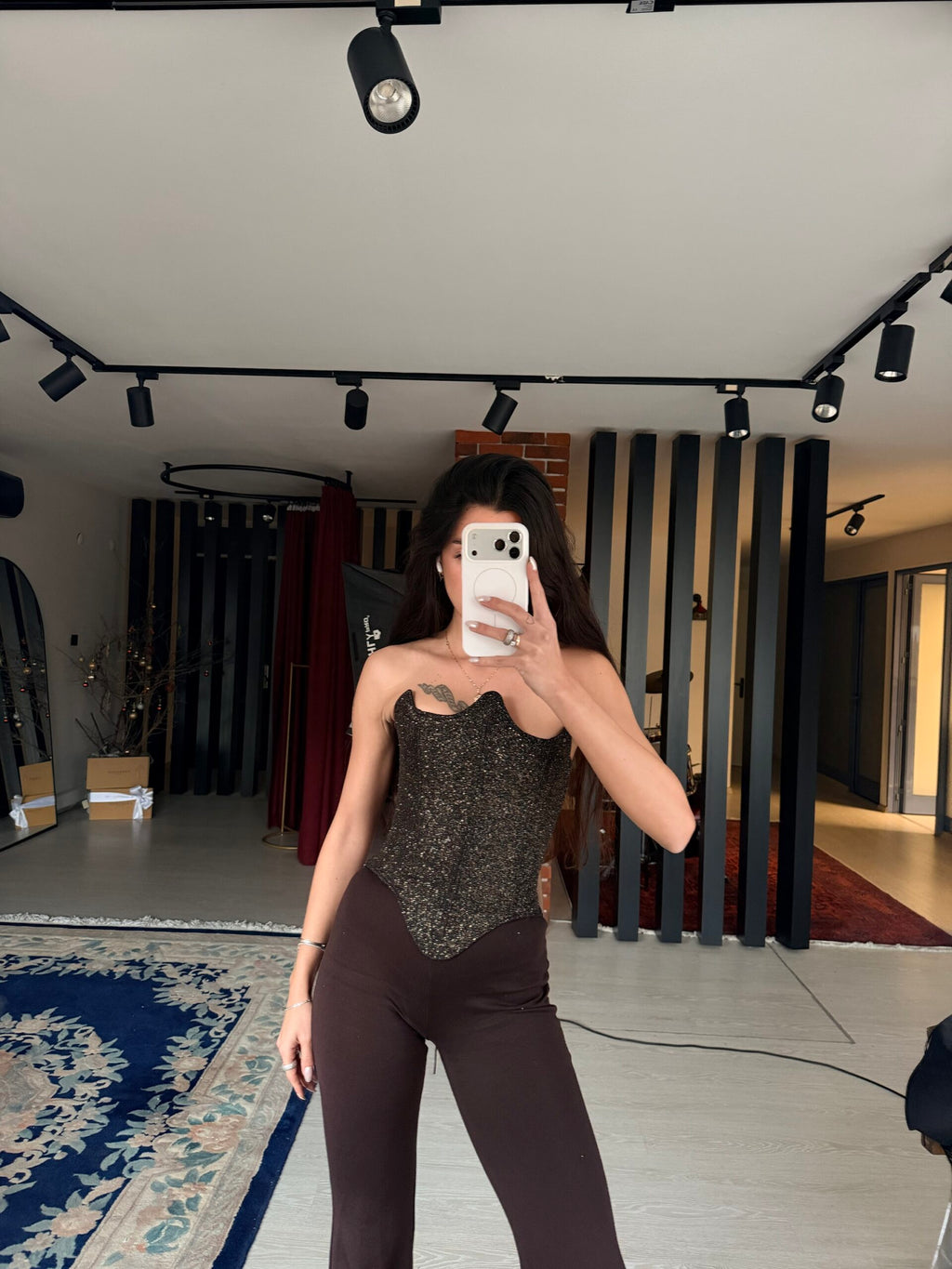 Armor Gold Black Corset